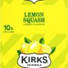 Kirks Lemon Squash Soft Drink 20 x 375mL Cans [x4]