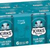 Kirks Club Soda Water 24 x 250mL Cans [x2]
