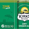 Kirks Dry Ginger Ale Soft Drink Multipack Cans 24 x 250mL [x2]
