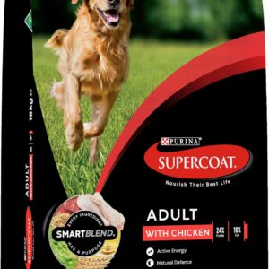 Purina Supercoat Adult Chicken Dry Dog Food 18 Kg