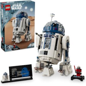 LEGO Star Wars R2-D2 Model Kit, Kids' Toy for 10+ Year Old Boys & Girls, Droid Figure with a 25th Anniversary Darth Malek Minifigure and Decoration Plaque, Memorabilia Set for Home Decor 75379