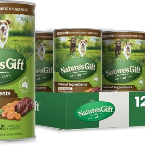 Nature's Gift Adult Wet Dog Food Casserole with Kangaroo and Vegetables 12x700g [x3]