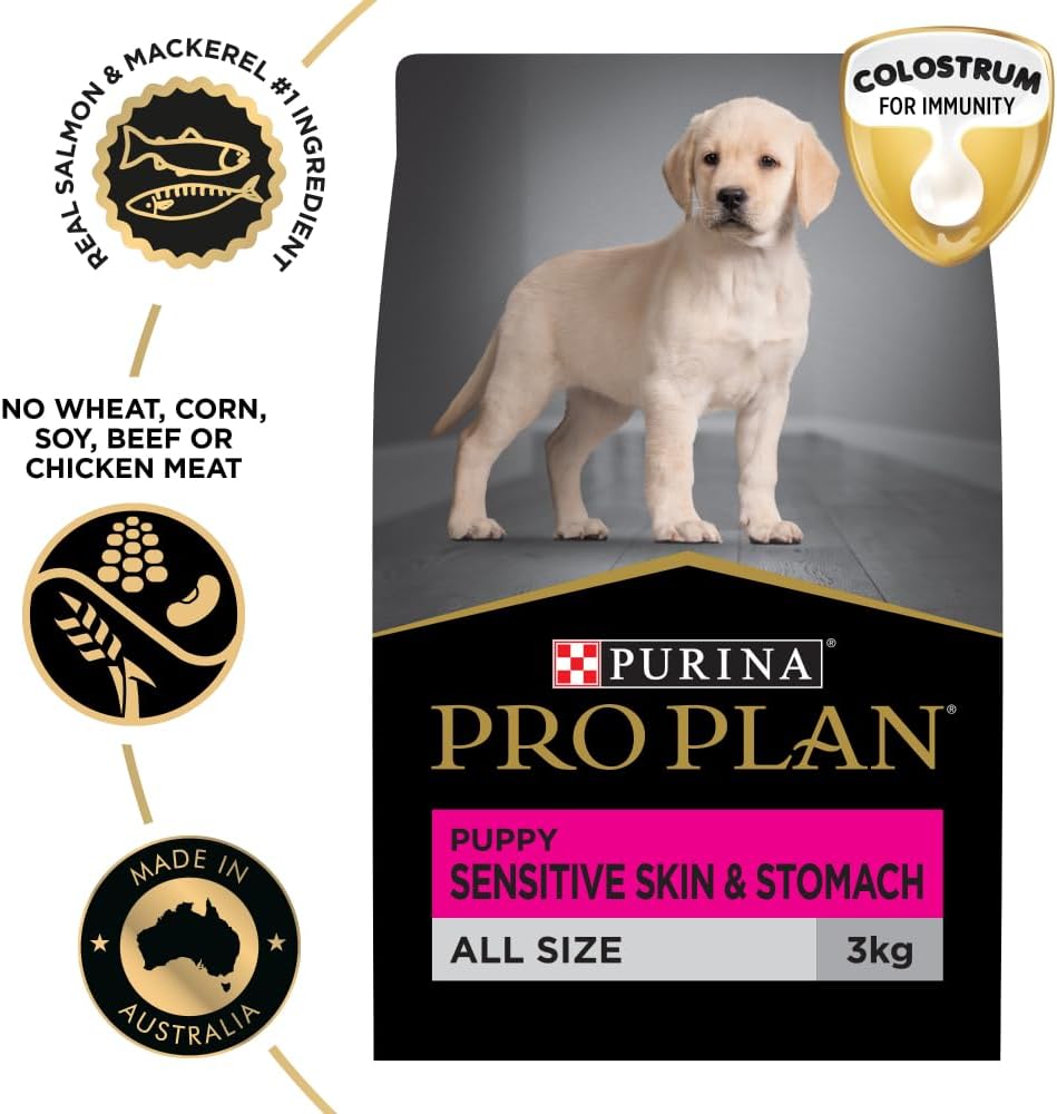 Purina Pro Plan Puppy Sensitive Skin & Stomach Dry Dog Food 3kg [x2]
