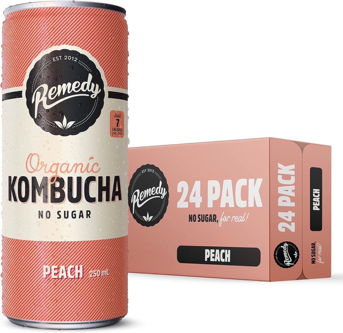 Remedy Kombucha Orange Squeeze 250mL 24-Pack [x2]