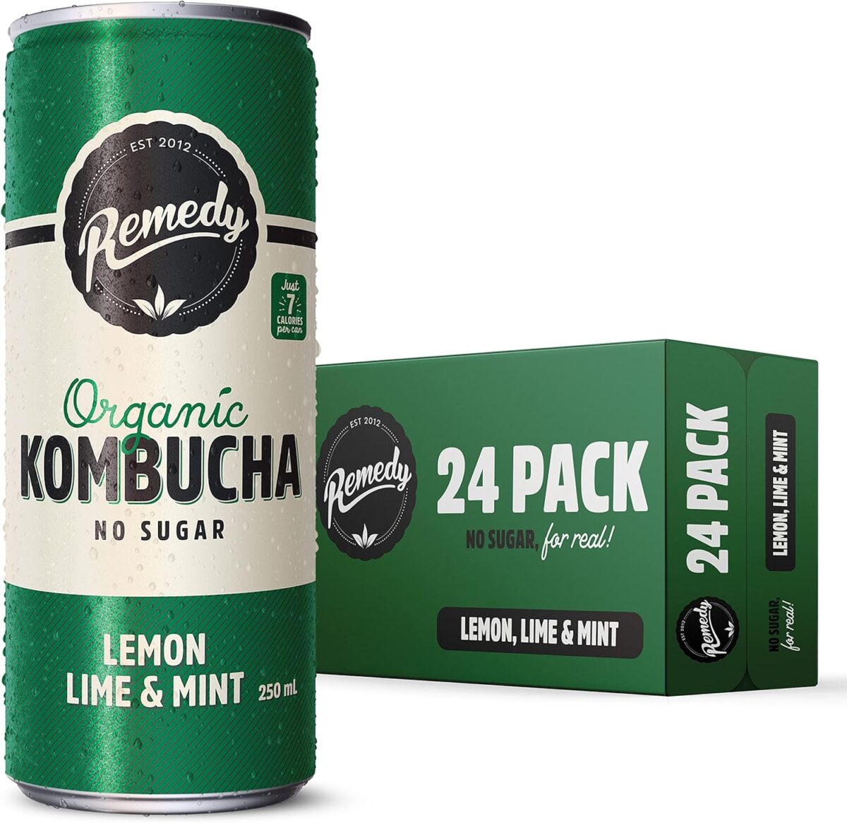 Remedy Kombucha Orange Squeeze 250mL 24-Pack [x2]