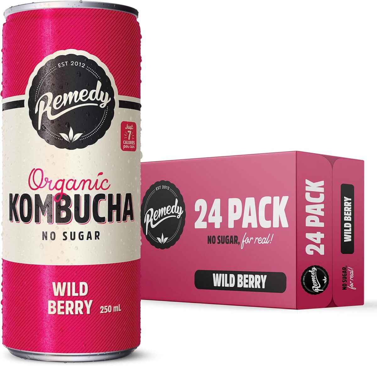 Remedy Kombucha Orange Squeeze 250mL 24-Pack [x2]