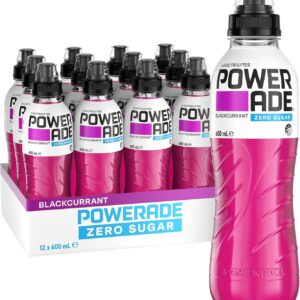 Powerade Zero Blackcurrant Sipper Cap 12 x 600mL [x2]