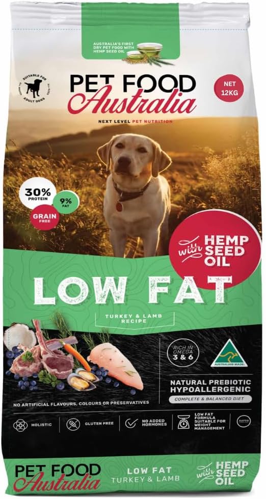 Pet Food Australia Turkey & Lamb - Low Fat Grain Free Dog Food (12 KG, Turkey & Lamb)