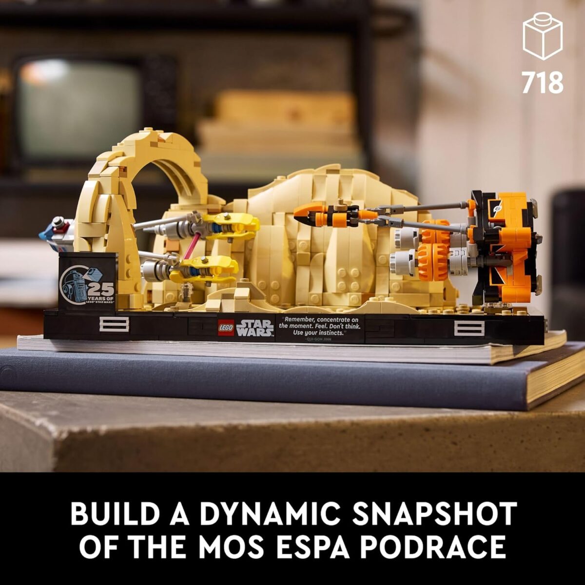 Lego Star Wars: The Phantom Menace Mos ESPA Podrace Diorama, Build and Display Model for Adults, Star Wars Fan Gift with Anakin Skywalker's Podracer, 75380 Lego Star Wars: The Phantom Menace Mos ESPA Podrace Diorama, Build and Display Model for Adults, Star Wars Fan Gift with Anakin Skywalker's Podracer, 75380