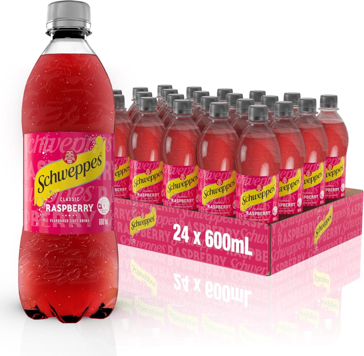 B0CRH9TC46_img_1 Schweppes Traditionals Raspberry Soft Drink 600ml Pack of 24