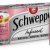 Schweppes Zero Sugar Raspberry & Blueberry Infused Natural Mineral Sparkling Water 375ml Pack of 10 [x6]