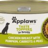Applaws Taste Toppers Chicken Breast with Vegetables in Broth Wet Dog Food 16x156g [x2]