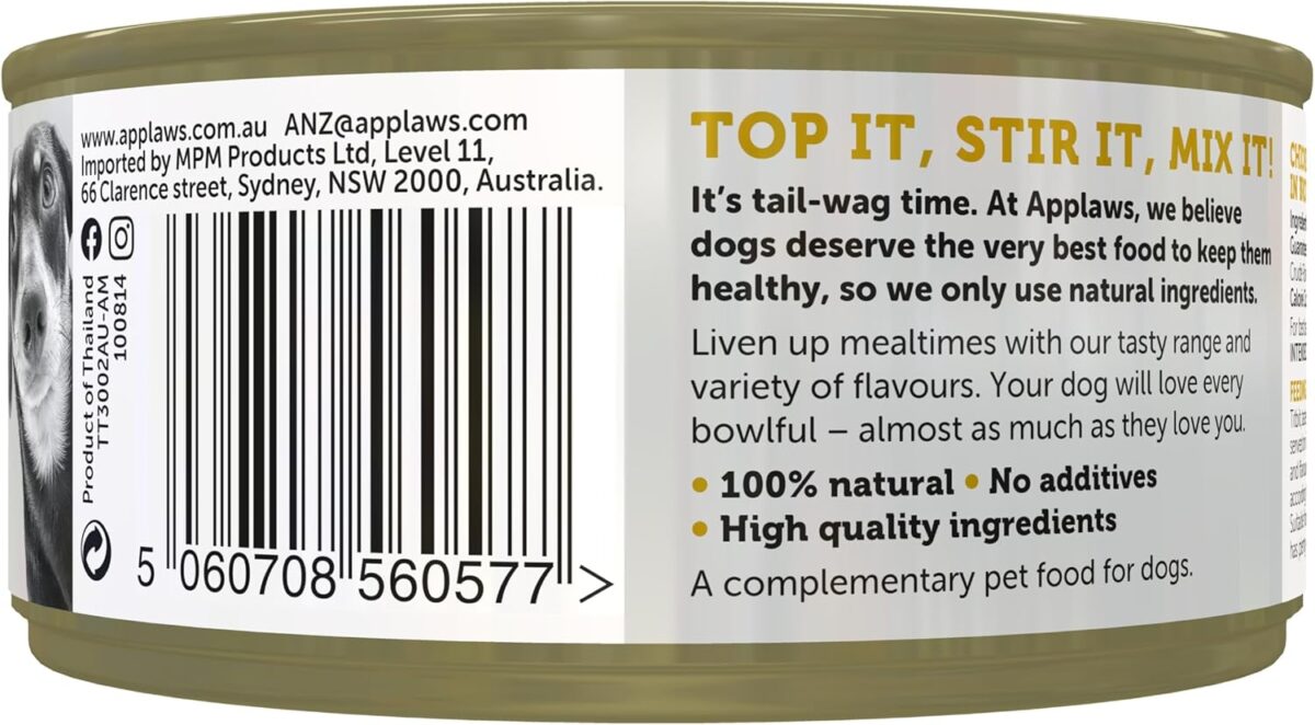 Applaws Taste Toppers Chicken Breast with Vegetables in Broth Wet Dog Food 16x156g [x2]