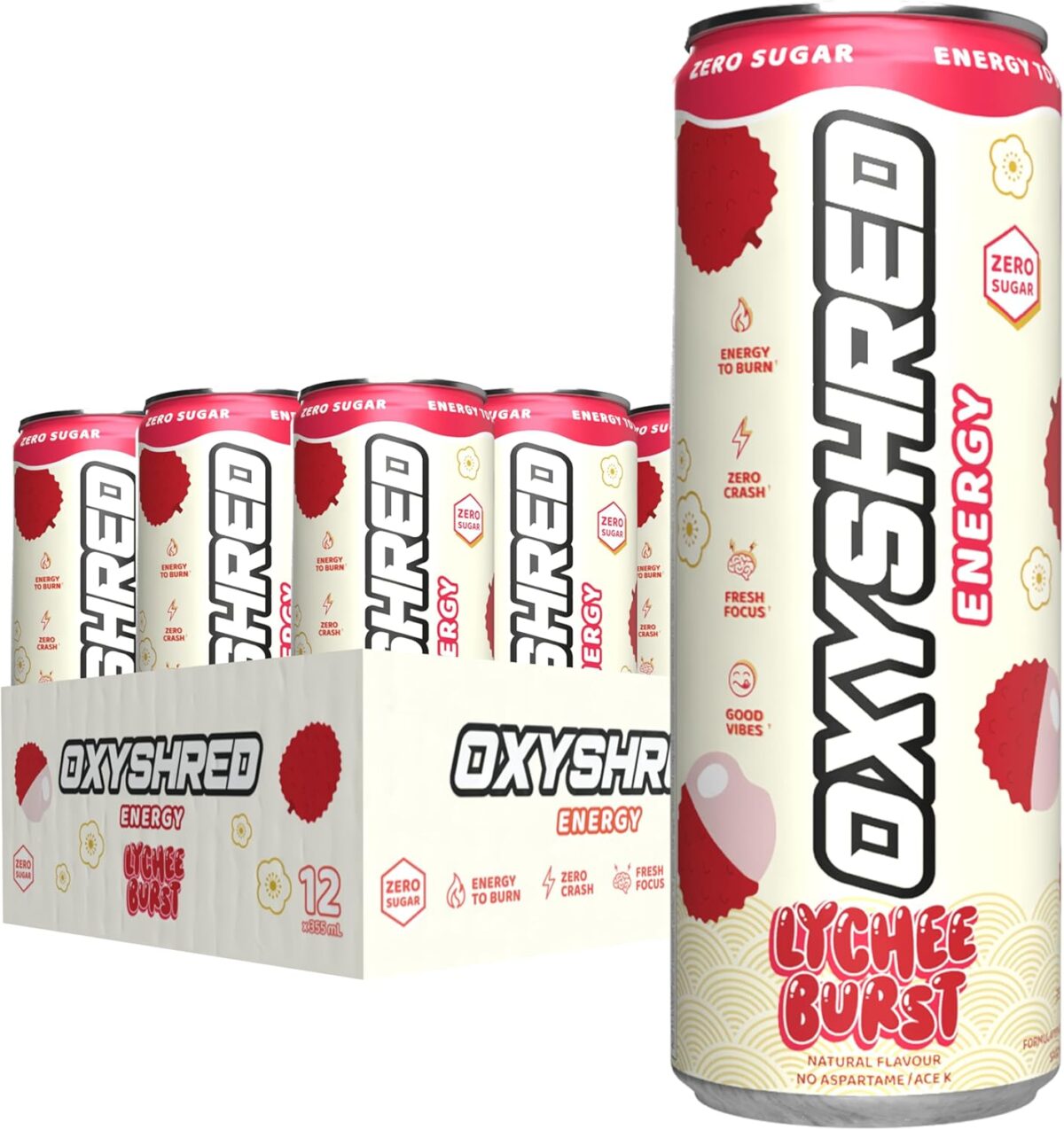 EHP Labs OxyShred Healthy Energy Drink Passionfruit 12-Pack
