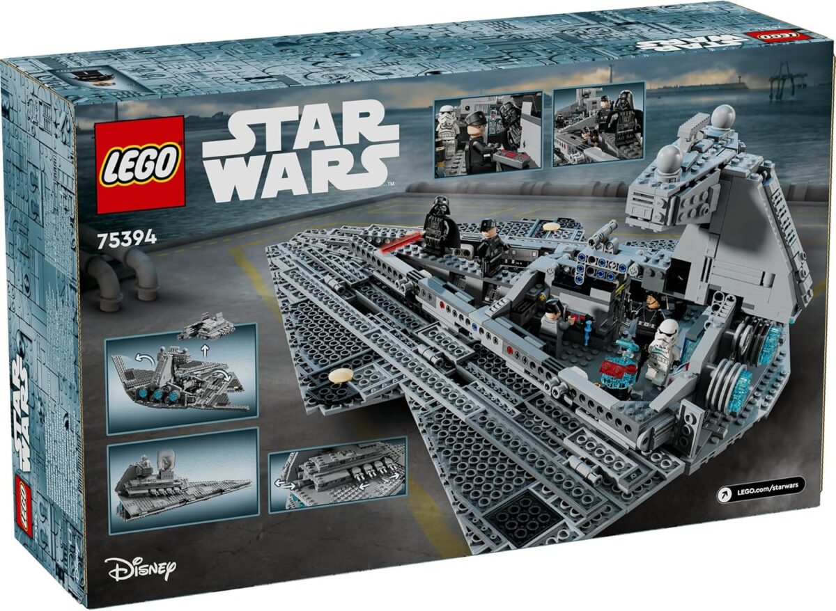 LEGO Star Wars Imperial Star Destroyer Building Toy, Collectible New Hope Kids Toy has a Darth Vader Character Minifigure with a Red Lightsaber, Model Kit for 10 Plus Year Old Boys, Girls & Fans 75394 LEGO Star Wars Imperial Star Destroyer Building Toy, Collectible New Hope Kids Toy has a Darth Vader Character Minifigure with a Red Lightsaber, Model Kit for 10 Plus Year Old Boys, Girls & Fans 75394