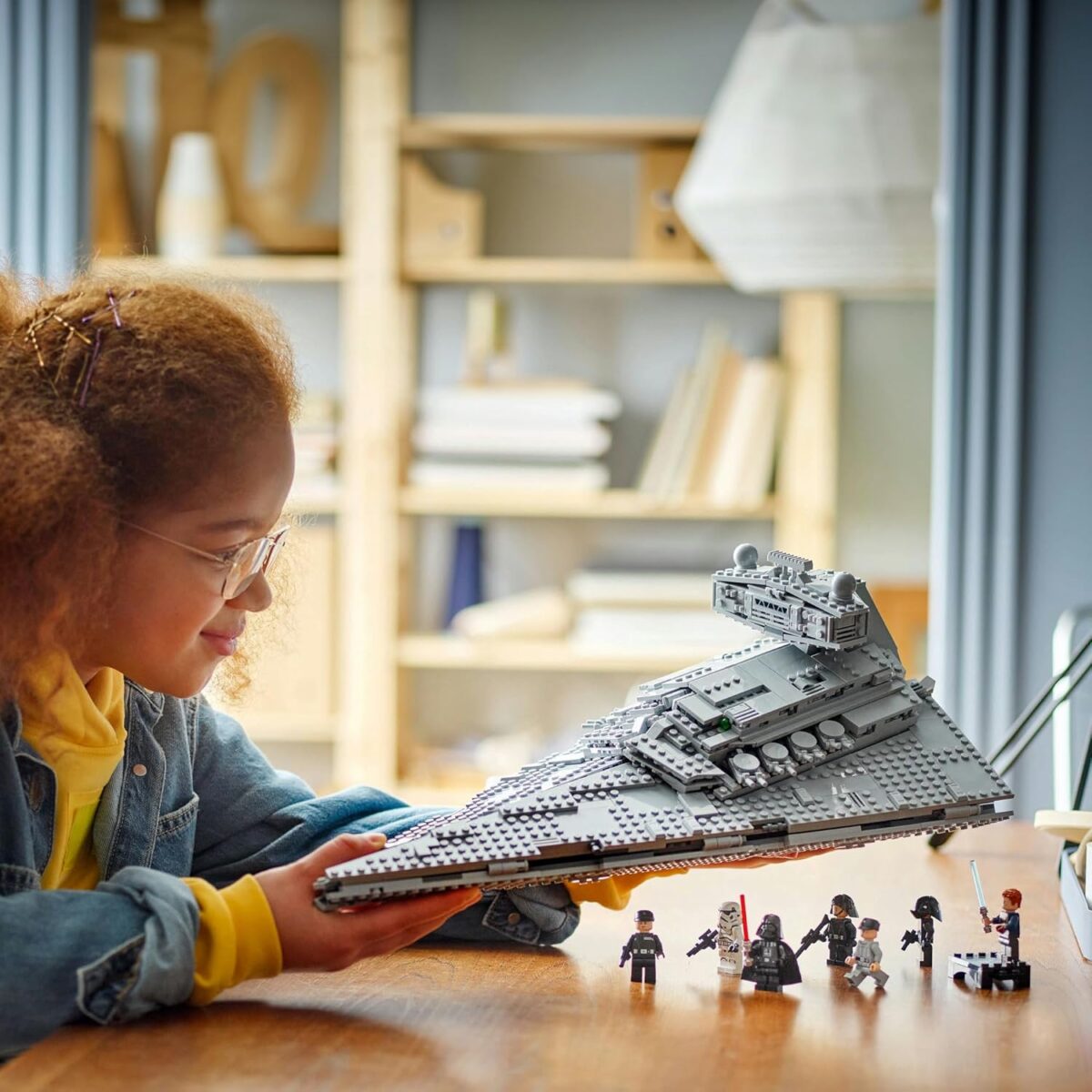 LEGO Star Wars Imperial Star Destroyer Building Toy, Collectible New Hope Kids Toy has a Darth Vader Character Minifigure with a Red Lightsaber, Model Kit for 10 Plus Year Old Boys, Girls & Fans 75394 LEGO Star Wars Imperial Star Destroyer Building Toy, Collectible New Hope Kids Toy has a Darth Vader Character Minifigure with a Red Lightsaber, Model Kit for 10 Plus Year Old Boys, Girls & Fans 75394