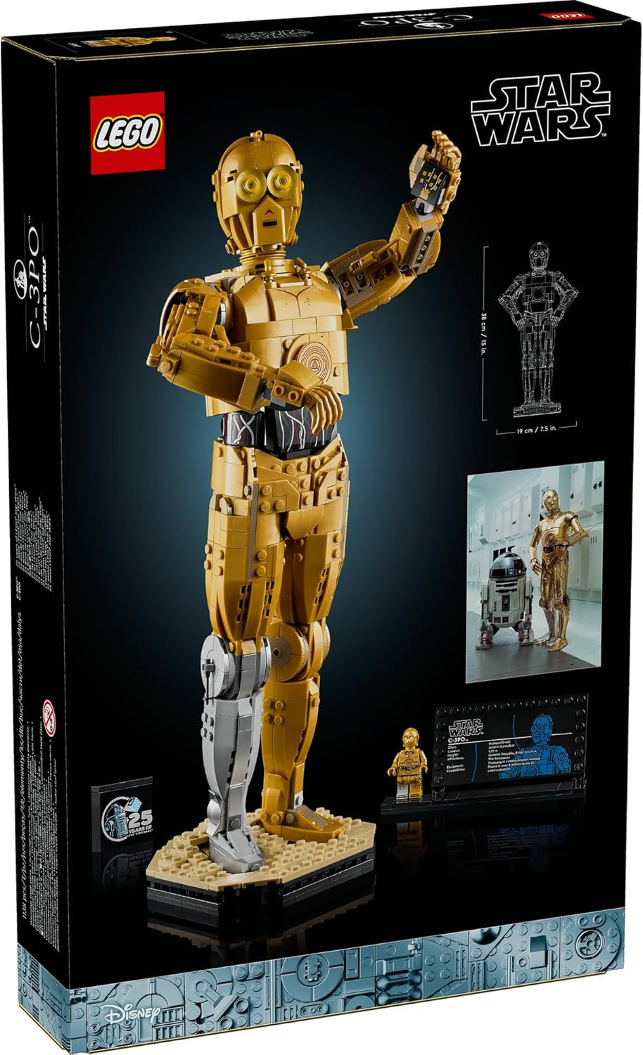 LEGO Star Wars C-3PO Droid Figure Building Set for Adults, Collectible Model Kit with a Minifigure and Display Stand for Room or Office Decor, Nostalgic Movie Memorabilia Set for Men & Women 75398 LEGO Star Wars C-3PO Droid Figure Building Set for Adults, Collectible Model Kit with a Minifigure and Display Stand for Room or Office Decor, Nostalgic Movie Memorabilia Set for Men & Women 75398
