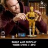 LEGO Star Wars C-3PO Droid Figure Building Set for Adults, Collectible Model Kit with a Minifigure and Display Stand for Room or Office Decor, Nostalgic Movie Memorabilia Set for Men & Women 75398 LEGO Star Wars C-3PO Droid Figure Building Set for Adults, Collectible Model Kit with a Minifigure and Display Stand for Room or Office Decor, Nostalgic Movie Memorabilia Set for Men & Women 75398