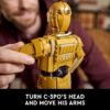 LEGO Star Wars C-3PO Droid Figure Building Set for Adults, Collectible Model Kit with a Minifigure and Display Stand for Room or Office Decor, Nostalgic Movie Memorabilia Set for Men & Women 75398 LEGO Star Wars C-3PO Droid Figure Building Set for Adults, Collectible Model Kit with a Minifigure and Display Stand for Room or Office Decor, Nostalgic Movie Memorabilia Set for Men & Women 75398