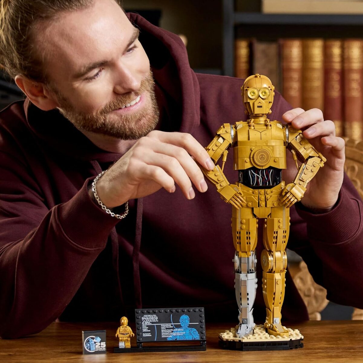 LEGO Star Wars C-3PO Droid Figure Building Set for Adults, Collectible Model Kit with a Minifigure and Display Stand for Room or Office Decor, Nostalgic Movie Memorabilia Set for Men & Women 75398 LEGO Star Wars C-3PO Droid Figure Building Set for Adults, Collectible Model Kit with a Minifigure and Display Stand for Room or Office Decor, Nostalgic Movie Memorabilia Set for Men & Women 75398