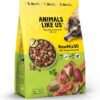 RawMix50 Dog Food Grass-Fed Beef 340g — 50% Freeze-Dried Raw, High Protein, Non-GMO, No Wheat or Corn [x3]