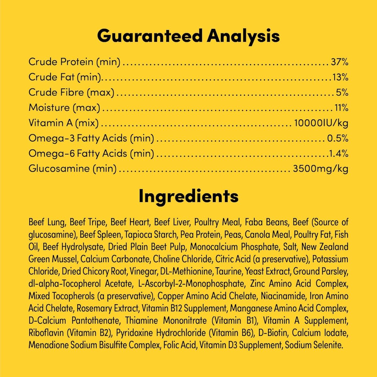 RawMix50 Dog Food Grass-Fed Beef 340g — 50% Freeze-Dried Raw, High Protein, Non-GMO, No Wheat or Corn [x3]