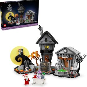 LEGO® Ideas Disney Tim Burton’s The Nightmare Before Christmas Set, Movie Memorabilia Model Kit for Women, Men and Film Lovers, with 6 Character Minifigures Incl. Jack Skelington 21351