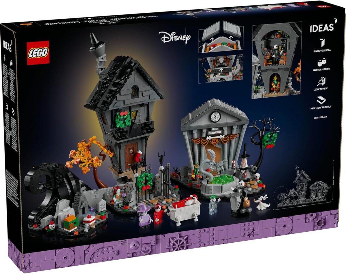 LEGO® Ideas Disney Tim Burton’s The Nightmare Before Christmas Set, Movie Memorabilia Model Kit for Women, Men and Film Lovers, with 6 Character Minifigures Incl. Jack Skelington 21351 LEGO® Ideas Disney Tim Burton’s The Nightmare Before Christmas Set, Movie Memorabilia Model Kit for Women, Men and Film Lovers, with 6 Character Minifigures Incl. Jack Skelington 21351
