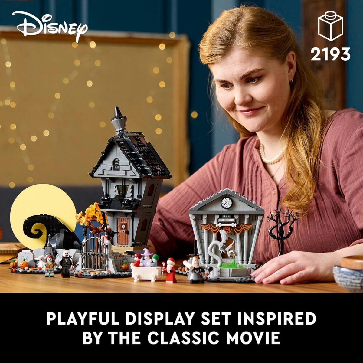 LEGO® Ideas Disney Tim Burton’s The Nightmare Before Christmas Set, Movie Memorabilia Model Kit for Women, Men and Film Lovers, with 6 Character Minifigures Incl. Jack Skelington 21351 LEGO® Ideas Disney Tim Burton’s The Nightmare Before Christmas Set, Movie Memorabilia Model Kit for Women, Men and Film Lovers, with 6 Character Minifigures Incl. Jack Skelington 21351