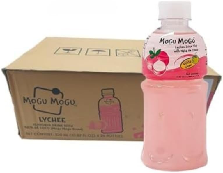 Mogu Mogu Lychee Nata de Coco Drink 24 Pack [x2]