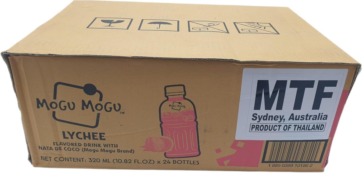 Mogu Mogu Lychee Nata de Coco Drink 24 Pack [x2]