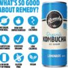 Remedy Kombucha Lemonade Organic Sugar Free Sparkling Live Cultured Drink 250 mL Cans [x2]