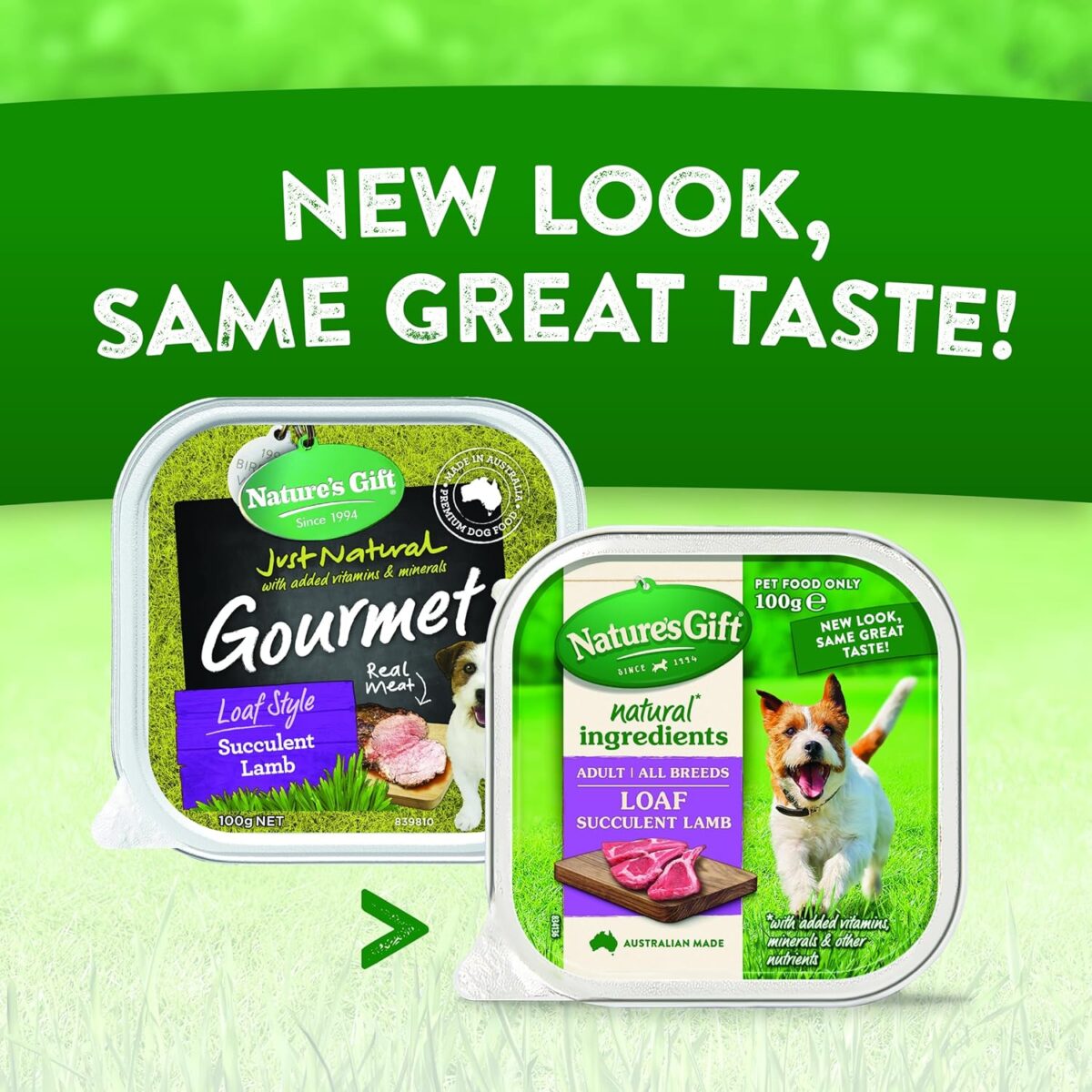 Nature's Gift Loaf Succulent Lamb Adult Dog Wet Food 100g (Pack of 24) [x2]