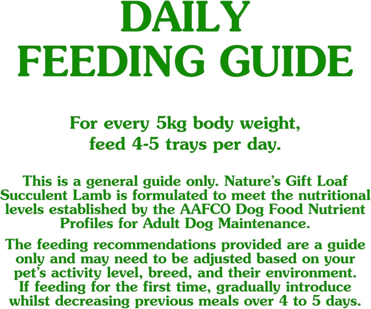 Nature's Gift Loaf Succulent Lamb Adult Dog Wet Food 100g (Pack of 24) [x2]