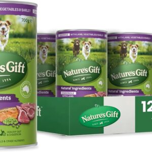 Nature's Gift Adult Wet Dog Food Casserole with Lamb, Vegetables & Barley 12x700g [x2]