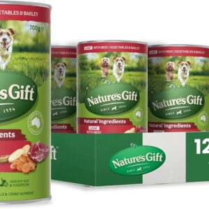 Nature's Gift Adult Wet Dog Food Loaf with Beef, Vegetables & Barley 12x700g [x3]