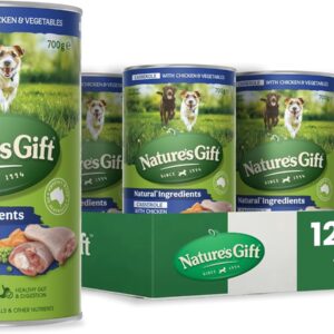 Nature's Gift Adult Wet Dog Food Casserole with Chicken & Vegetables 12x700g [x2]