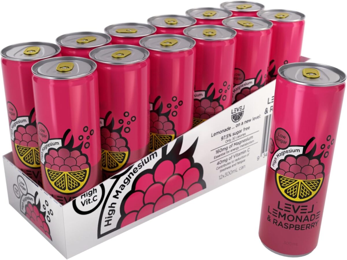 Level Lemonade High Magnesium, Vitamin C Low Sugar Sports Drink Multi Flavour Pack [x2]