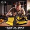 Mould King RC Bulldozer Building Set, Construction Engineering Excavator Model with 1508 Piece, STEM Technology Vehicle Toy for Adult Mould King RC Bulldozer Building Set, Construction Engineering Excavator Model with 1508 Piece, STEM Technology Vehicle Toy for Adult