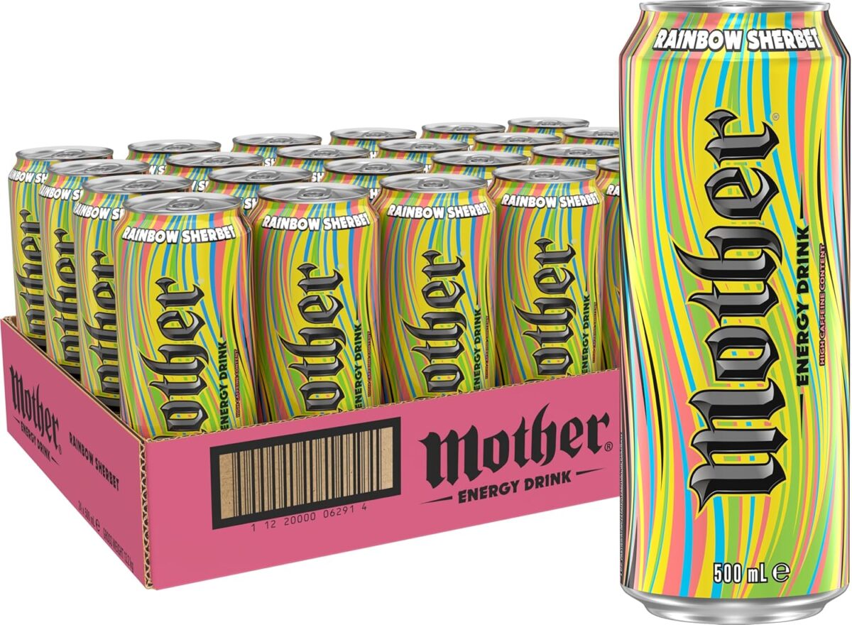 Mother Energy Drink Rainbow Sherbet 24 x 500ml [x2]