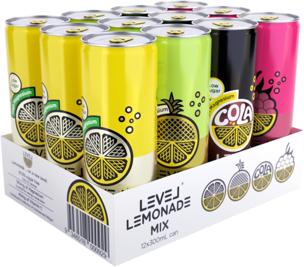 Level Lemonade Raspberry 12 Pack [x2]