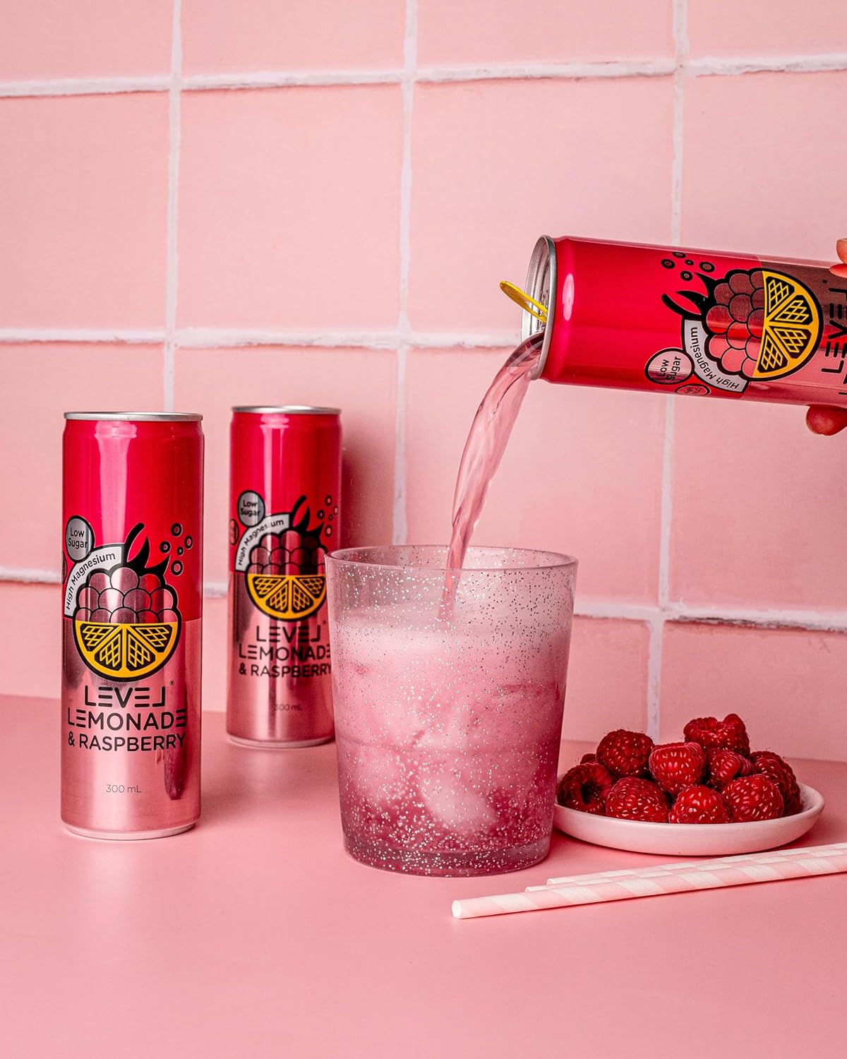 Level Lemonade Raspberry 12 Pack [x2]