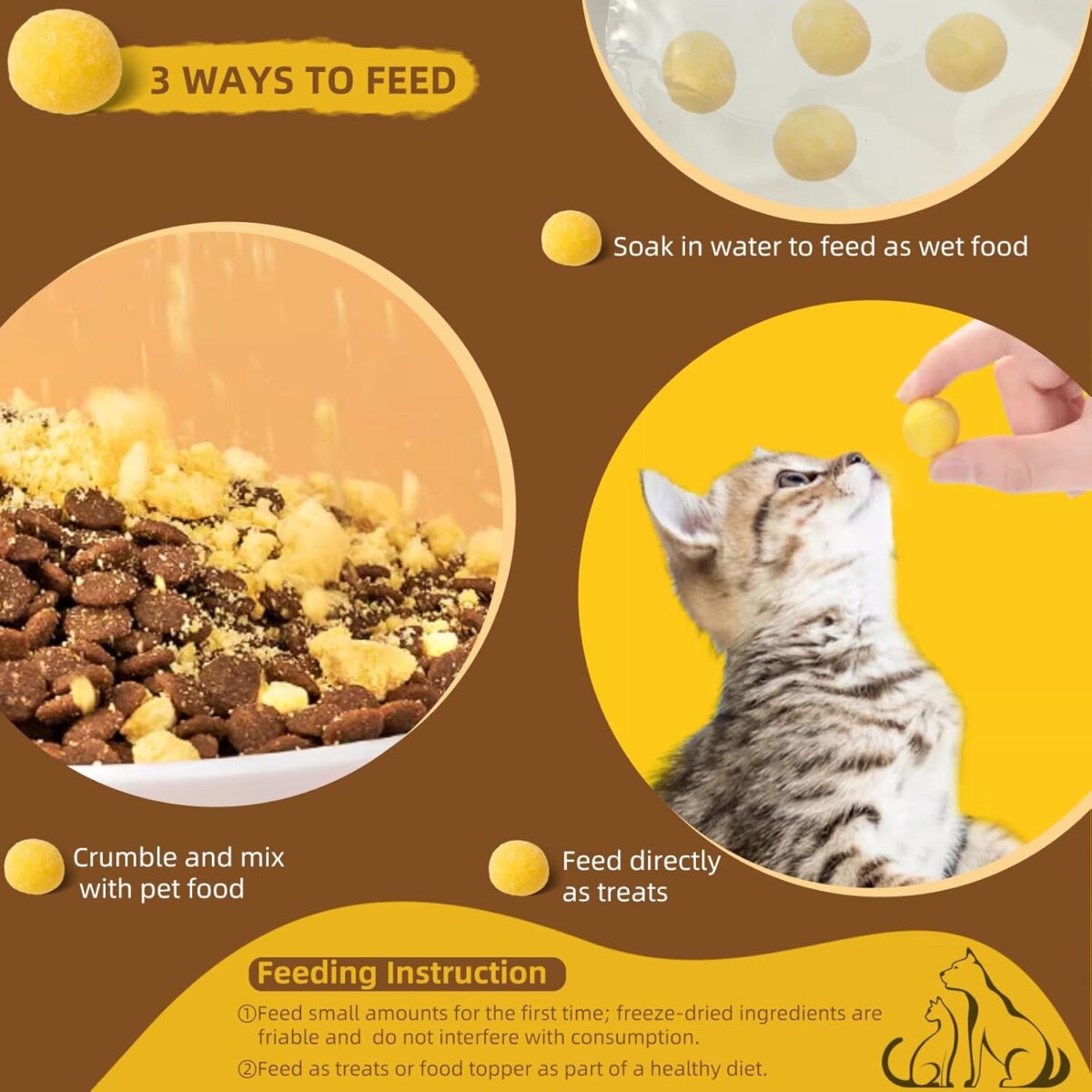 Dry Dog Quail Egg Yolk Freeze-Dried Dog Food [x4]