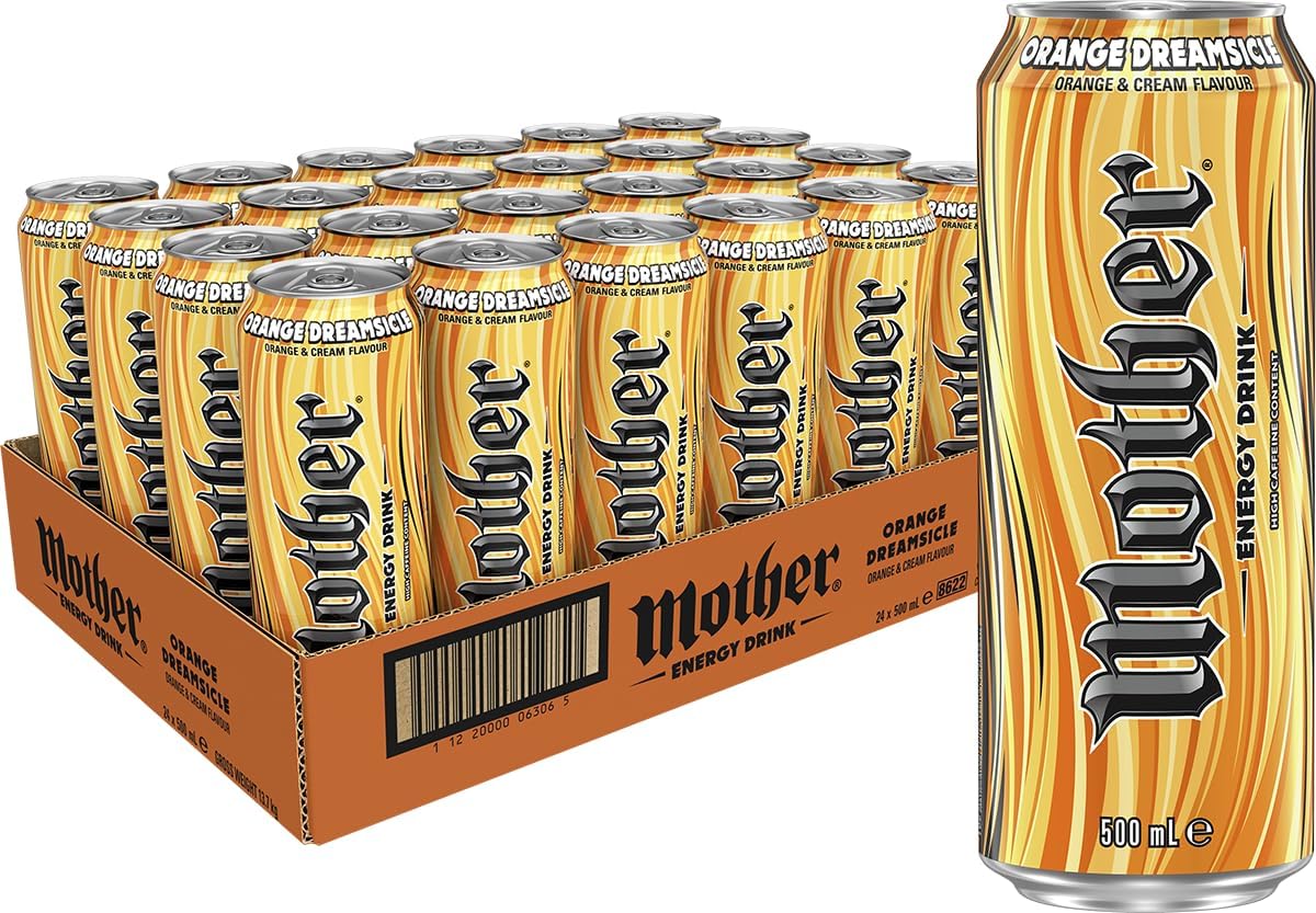 Mother Energy Drink Orange Dreamsicle 24 x 500ml [x2]