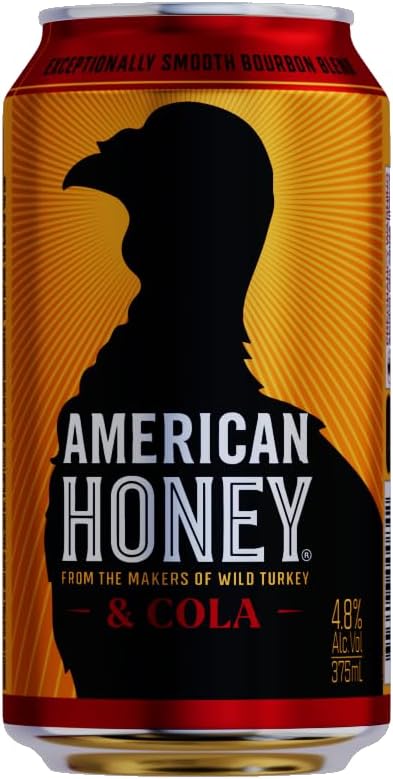 American Honey and Cola Can 375 ml (Pack of 4) [x3]