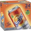 Sunkist Zero Sugar Cube Orange Soft Drink Cans 375 ml (Pack of 24) [x3]