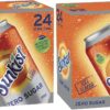 Sunkist Zero Sugar Cube Orange Soft Drink Cans 375 ml (Pack of 24) [x3]
