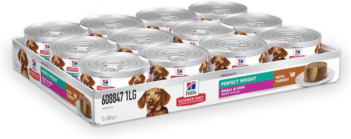 B0DDCNJD39_img_12 Hill's Science Diet Perfect Weight Small & Mini with Turkey Canned Dog Food 12x200g