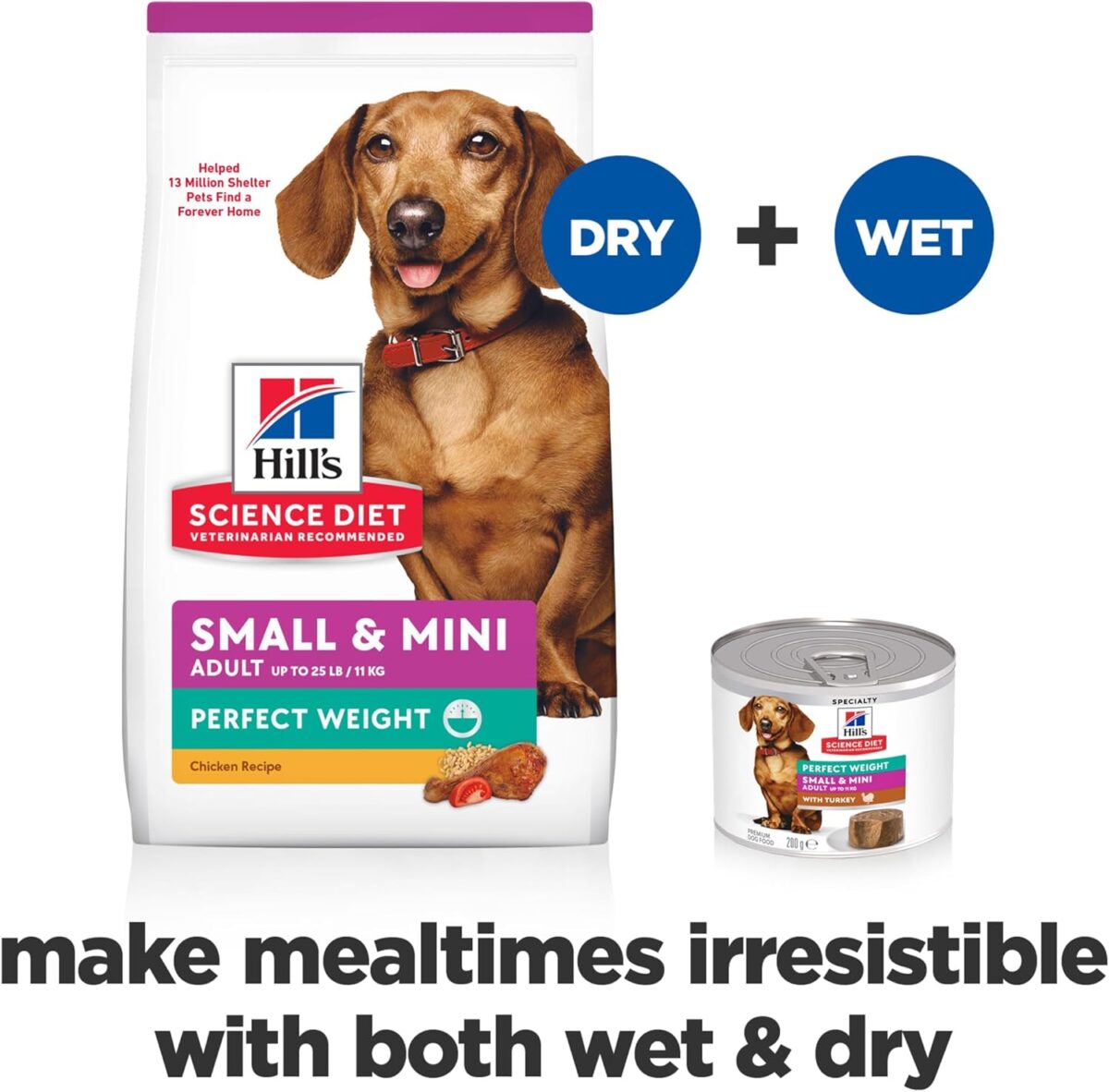 B0DDCNJD39_img_8 Hill's Science Diet Perfect Weight Small & Mini with Turkey Canned Dog Food 12x200g