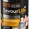 SavourLife Grain Free Wet Dog Food, Chicken - Sensitive-Friendly, 375g [x7]